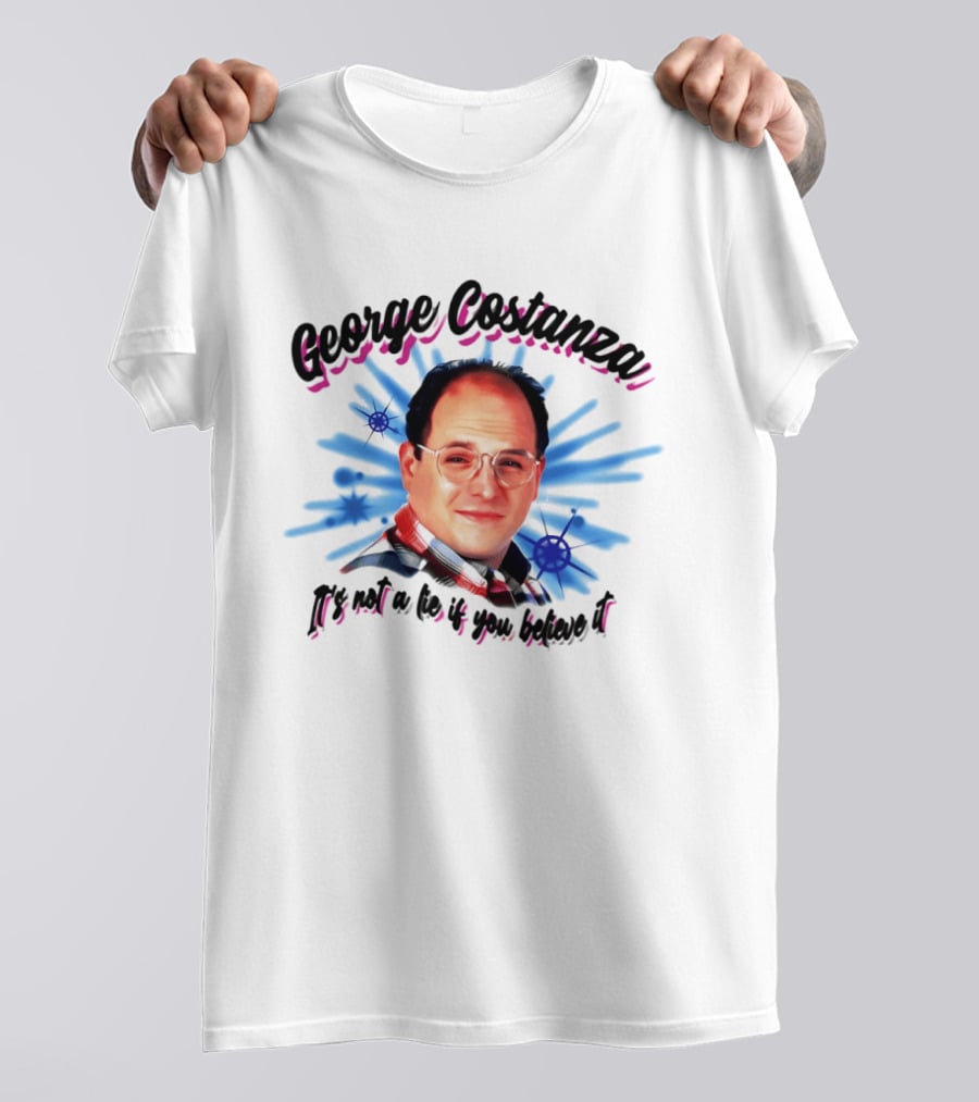 George Costanza It's Not A Lie If You Believe It 90s Airbrush T-Shirt