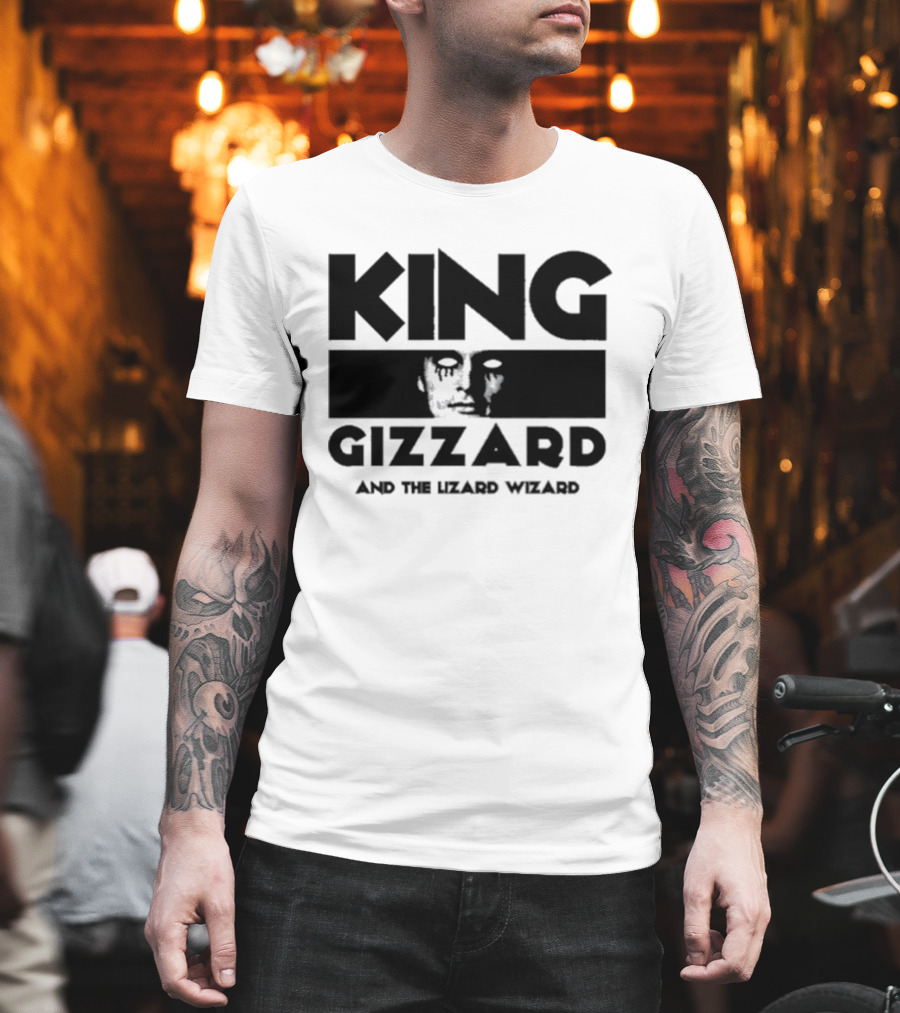 King Gizzard And The Lizard Wizard Face Illusion T-Shirt