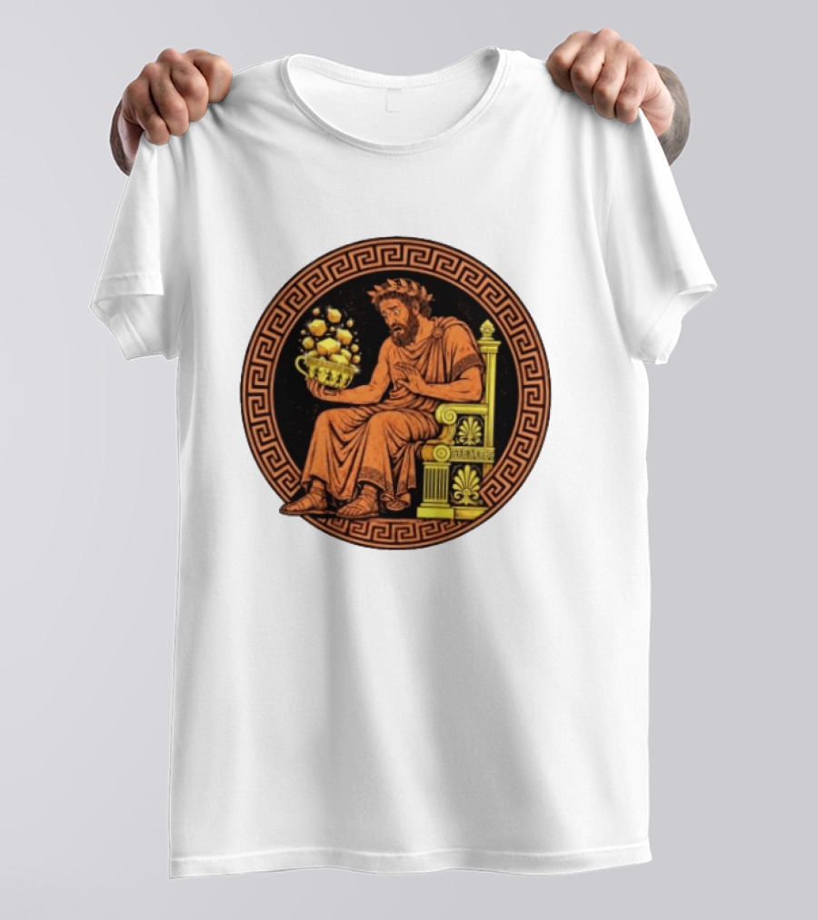 King Midas Ancient Greek Mythology Gold Transformative Touch T-Shirt