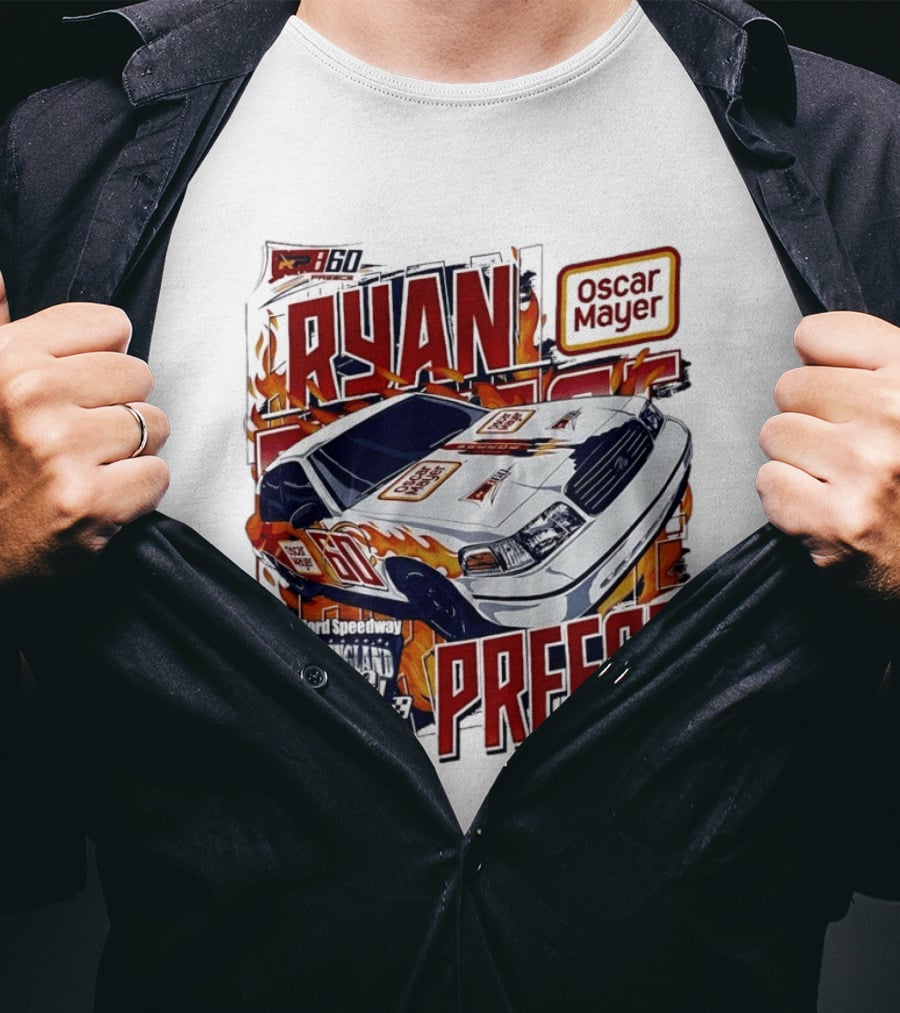 Ryan Preece Oscar Mayer Racing Car Stafford Speedway New England 900 Bolts Nuts 60 T-Shirt
