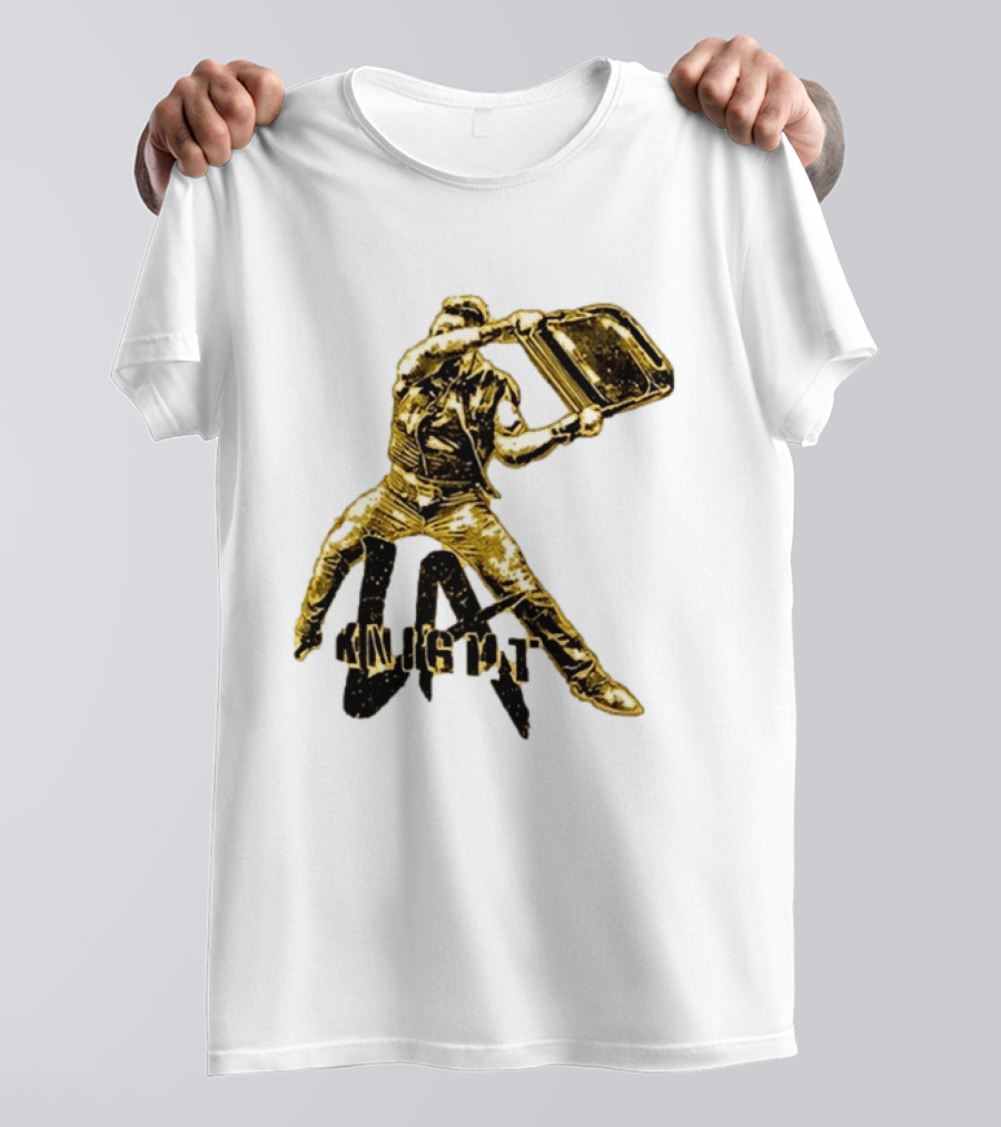 LA Knight Wrestling Iconic Folding Chair Action T-Shirt