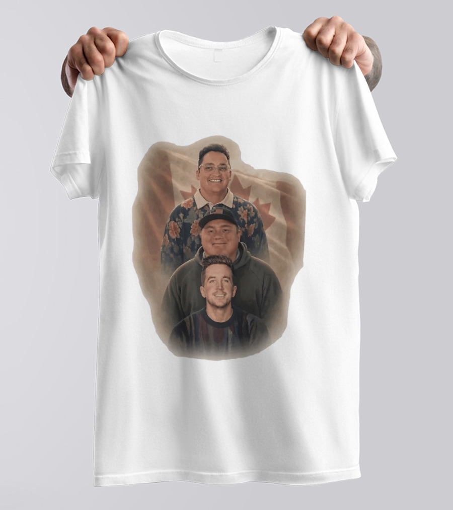 The Nelk Boys Kyle Forgeard SteveWillDoIt Canadian Flag T-Shirt