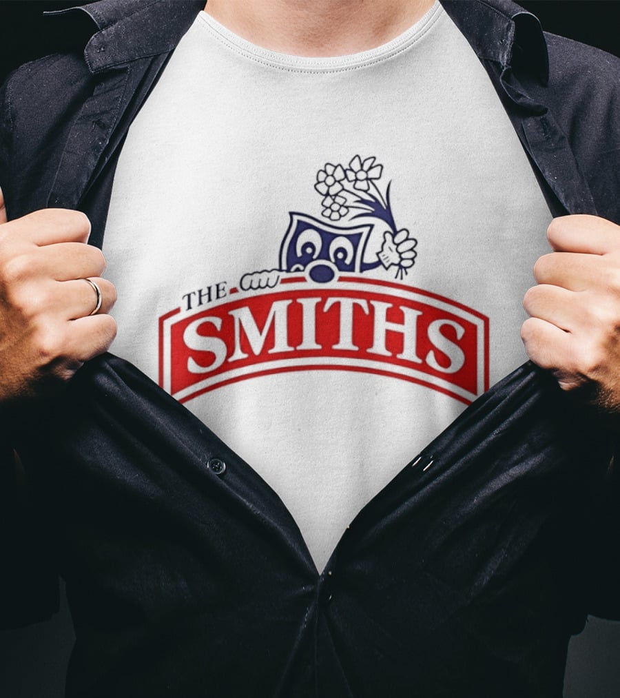 The Smiths Band Indie Rock Morrissey Sneaky Pete Peeking Lilac Daisies T-Shirt