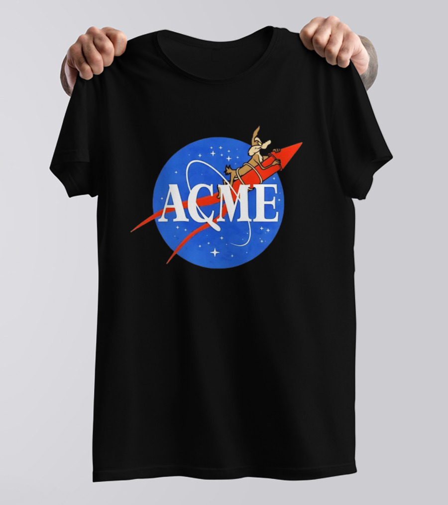 Wile E Coyote ACME Rocket NASA T-Shirt