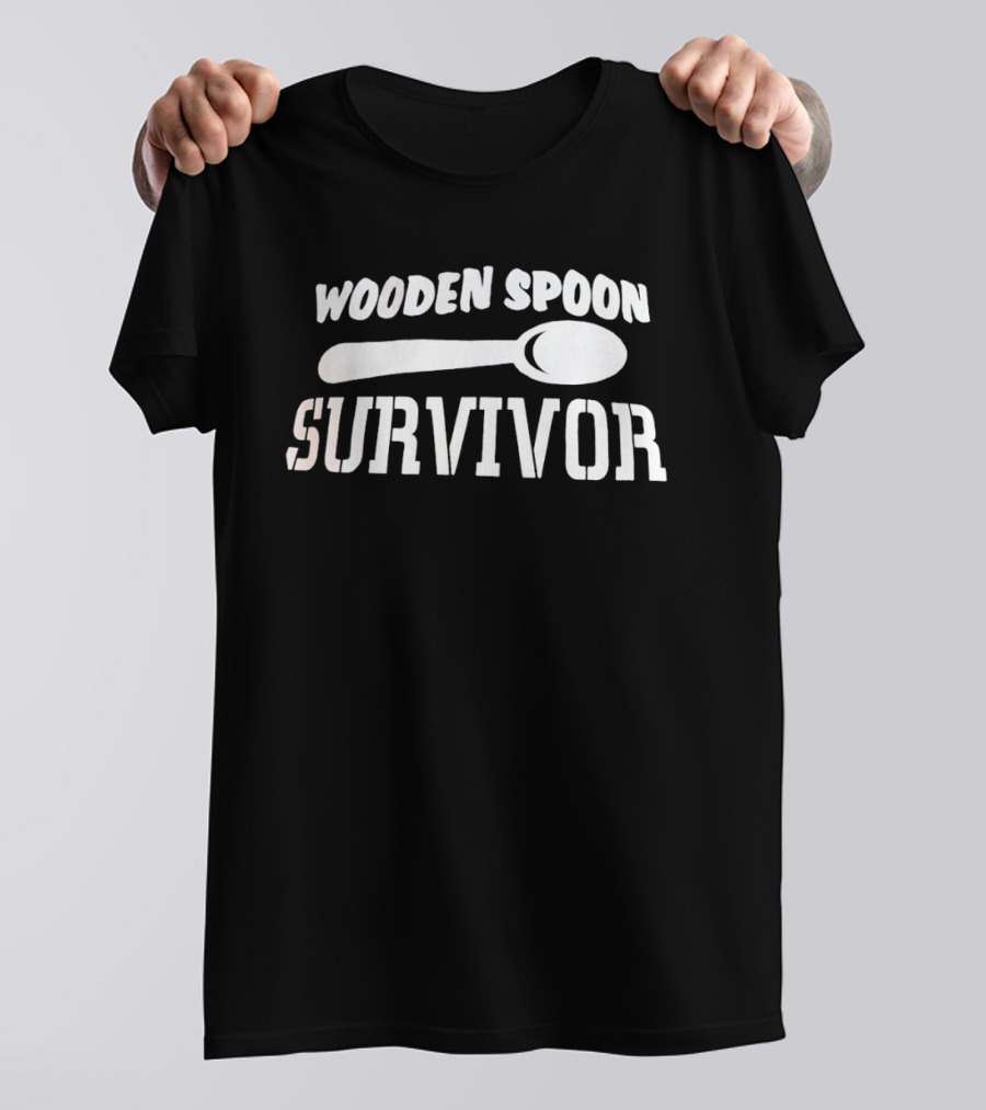 Wooden Spoon Survivor Kitchen Humor Cooking Joke T-Shirt