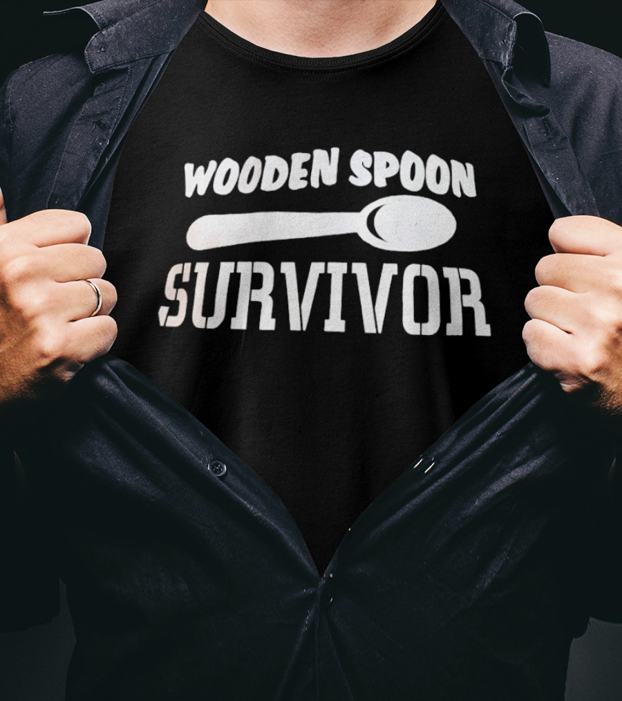 Wooden Spoon Survivor Kitchen Humor Cooking Joke T-Shirt
