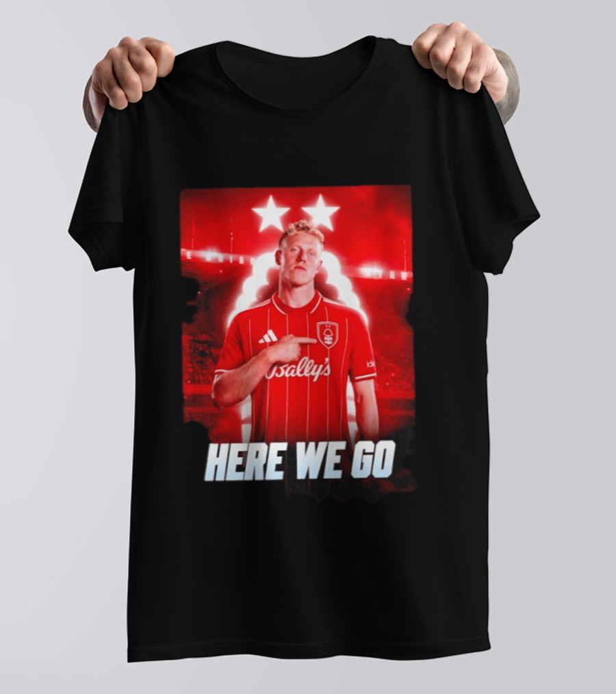 Xaver Schlager Nottingham Forest Here We Go Soccer Edition T-Shirt