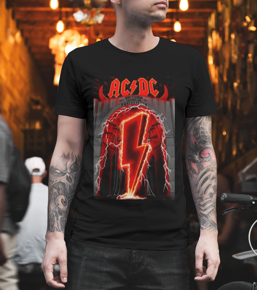 AC DC Ohio Stadium PWR UP Tour Columbus July 15 2026 T-Shirt
