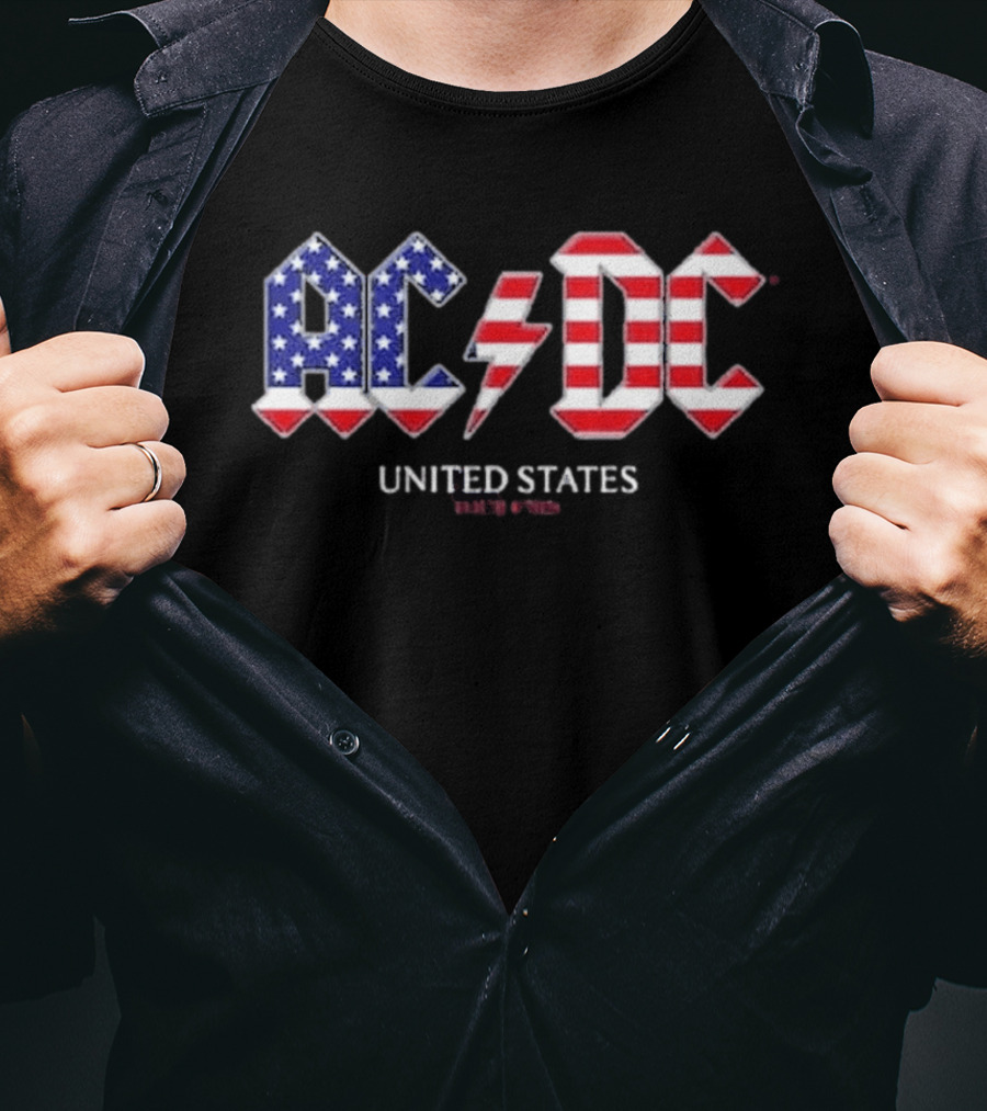 ACDC United States Tour 2026 American Flag T-Shirt