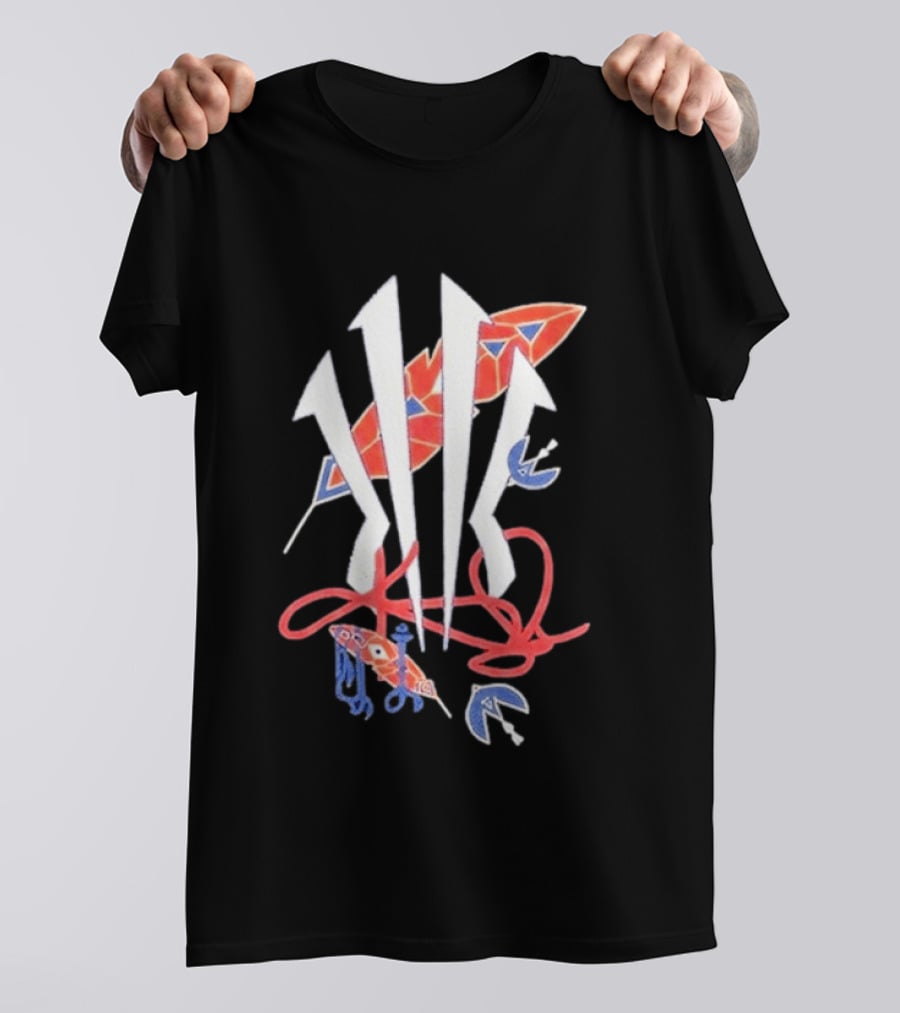 Anta X Kyrie Irving KAI Blue And Red Arrow Art Collaboration T-Shirt