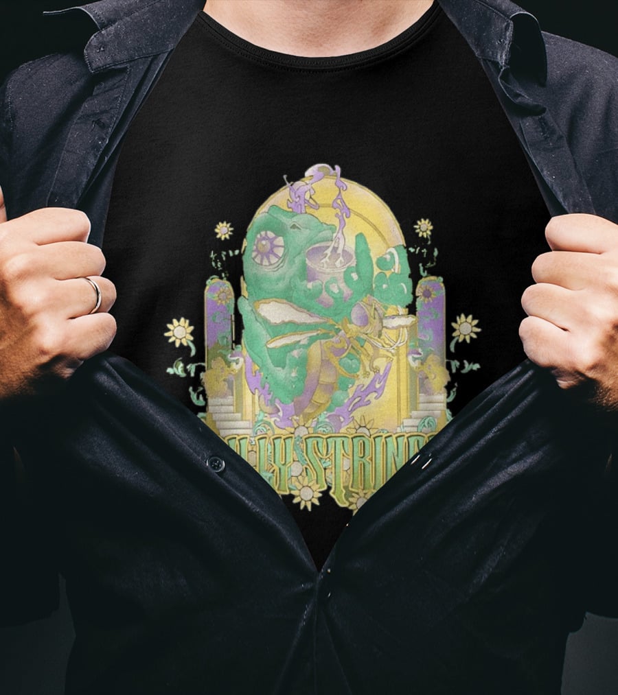 Billy Strings Summer 2026 Tour Cicada Rider Psychedelic Flower Mandala T-Shirt