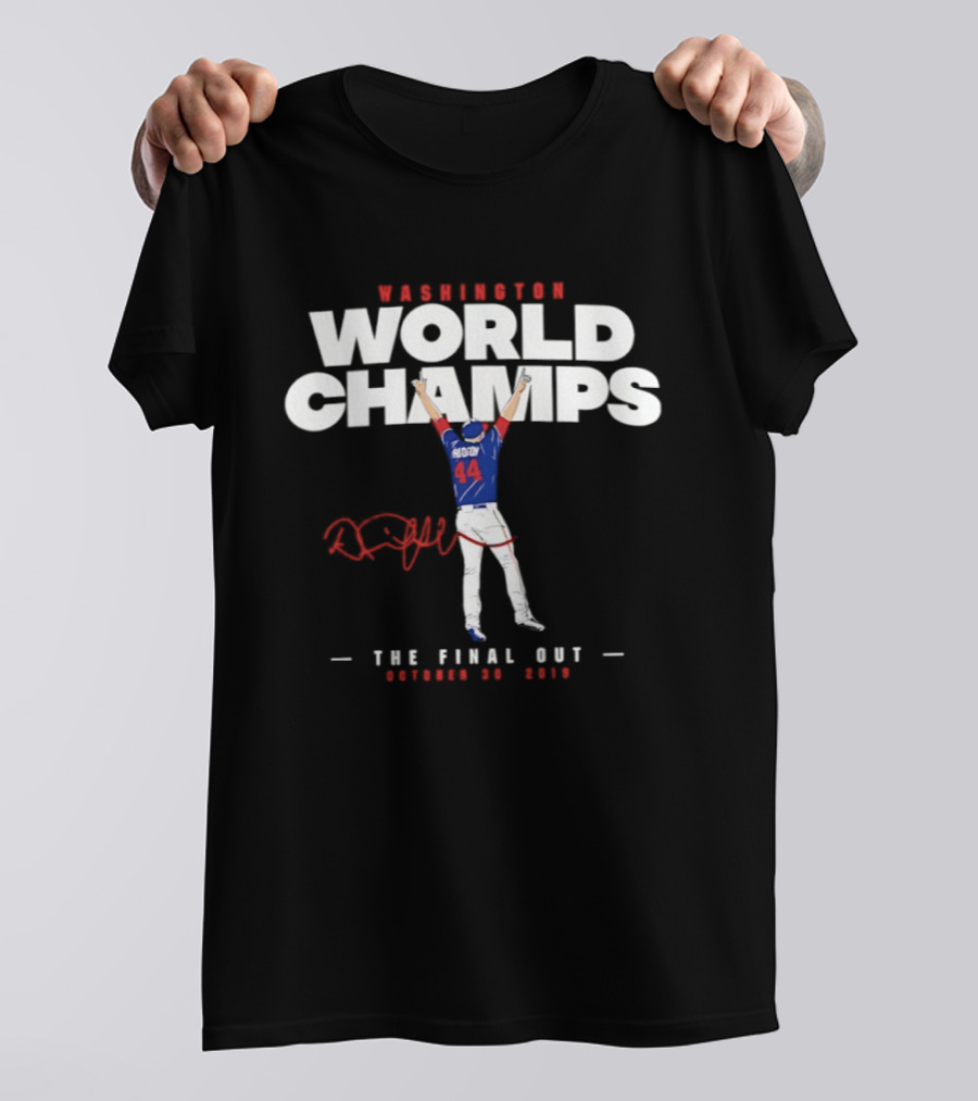 Washington World Champs Daniel Hudson The Final Out October 30 2019 T-Shirt