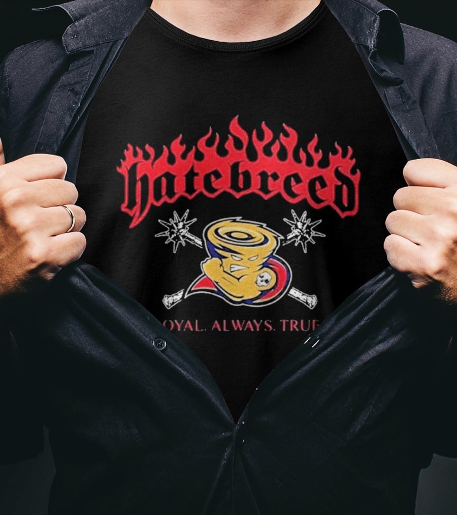 Hatebreed The Summer Slaughter Tour 2026 Tulsa Oklahoma Cain's Ballroom July 12 Fierce Loyalty Loyal Always True T-Shirt