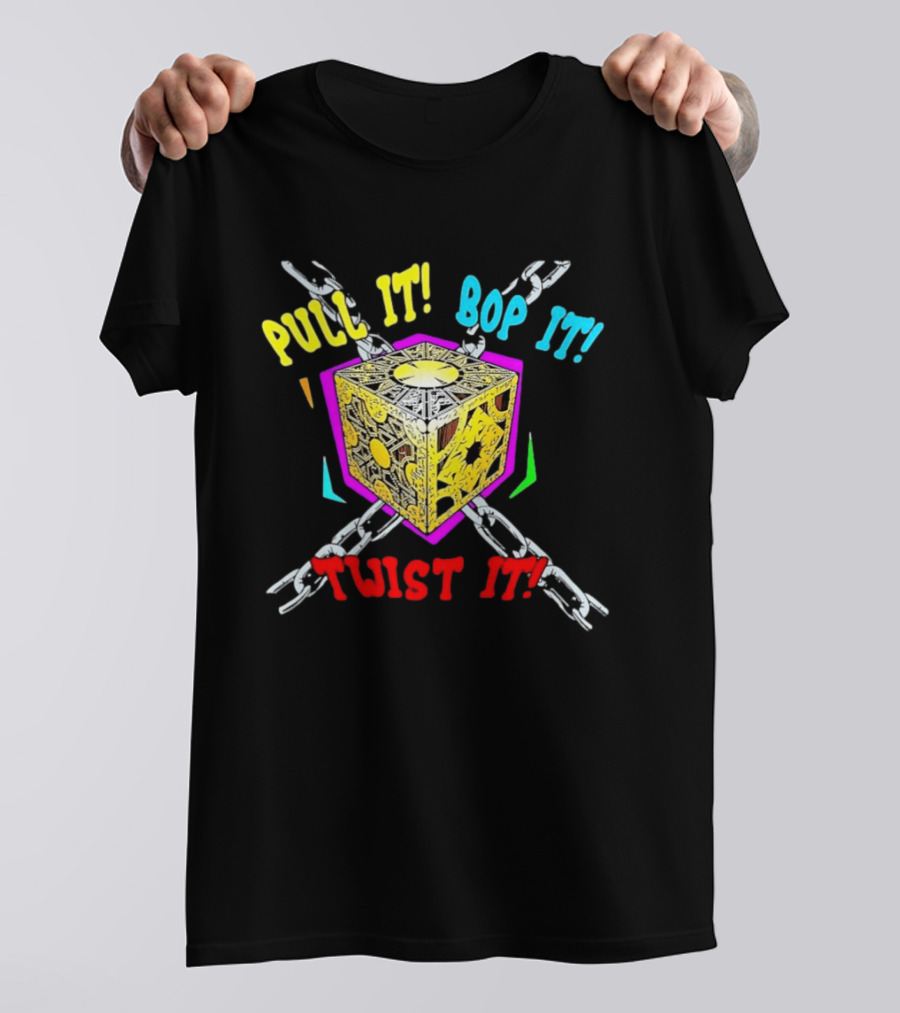 Lament Configuration Puzzle Box Pull It Bop It Twist It Chains Mashup T-Shirt