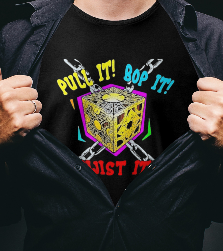 Lament Configuration Puzzle Box Pull It Bop It Twist It Chains Mashup T-Shirt