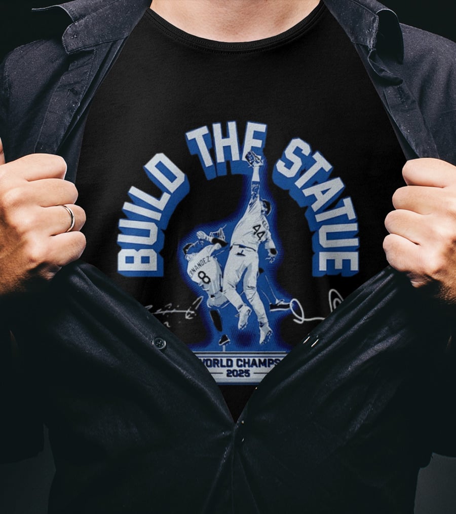 Build The Statue Hernández Pages World Champs 2025 T-Shirt