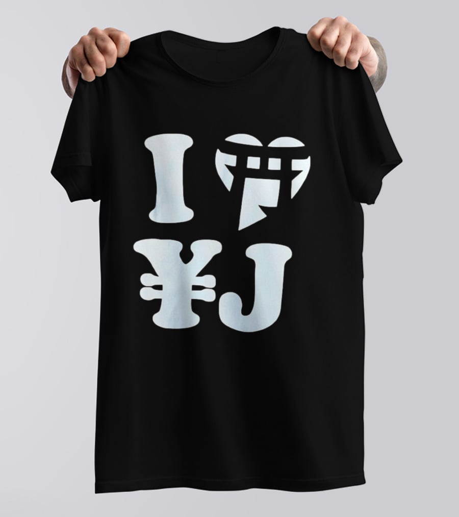 I Love Japan Yen Torii Gate Symbol Travel T-Shirt