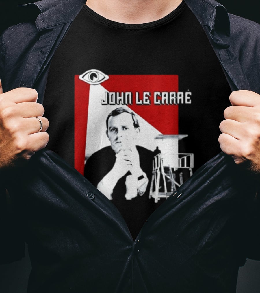 John Le Carré Spy Fiction Author Espionage Tower T-Shirt