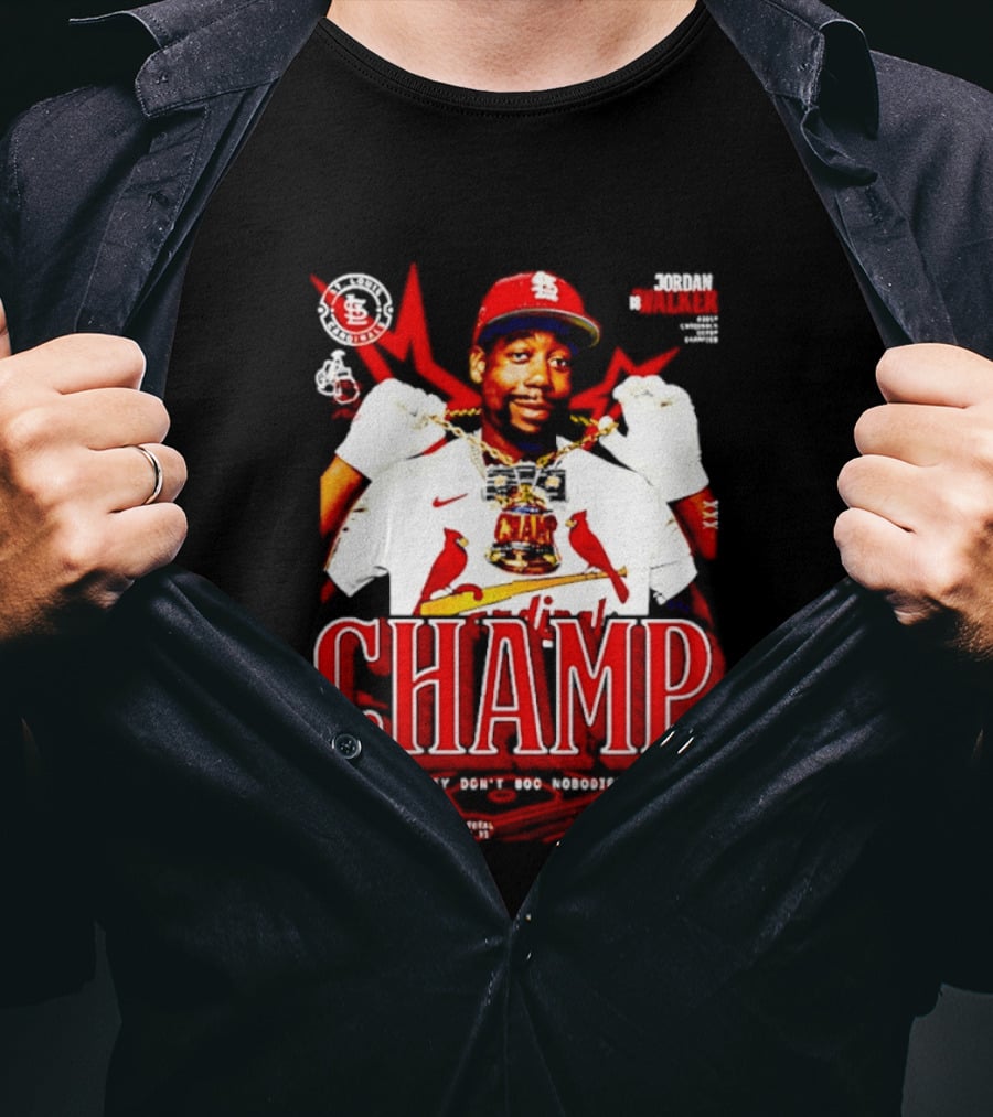 Jordan Walker St. Louis Cardinals Home Run Derby Champ They Don't Boo Nobodies T-Shirt
