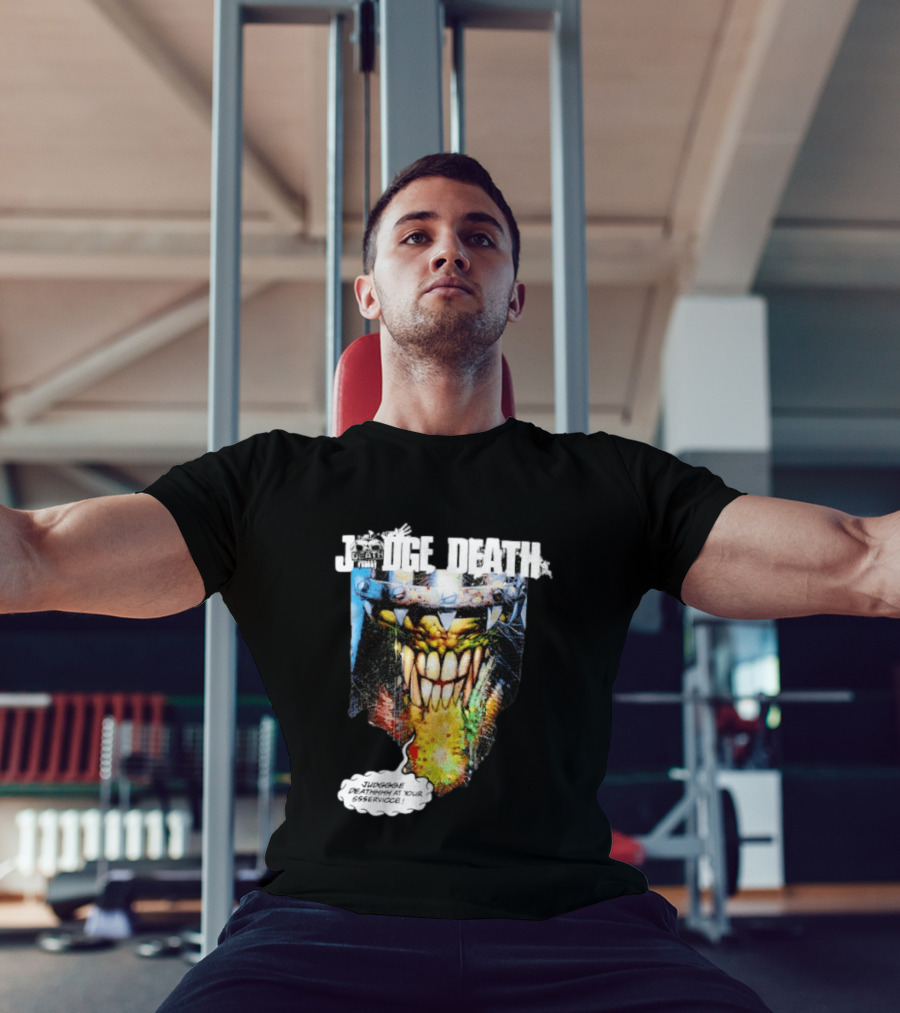 Judge Death 2000 AD Comic Book Character Jugggge Deathhhh At Your Sssservice T-Shirt