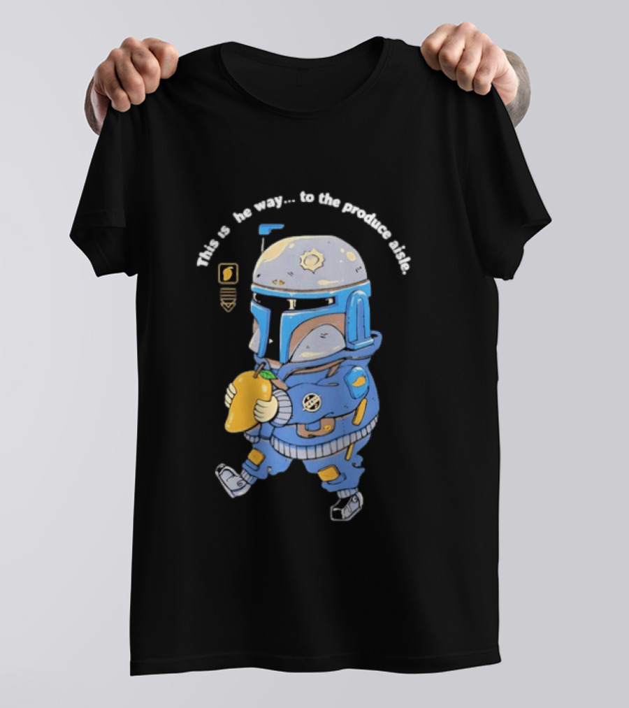 This Is The Way To The Produce Aisle Mandalorian Mango T-Shirt