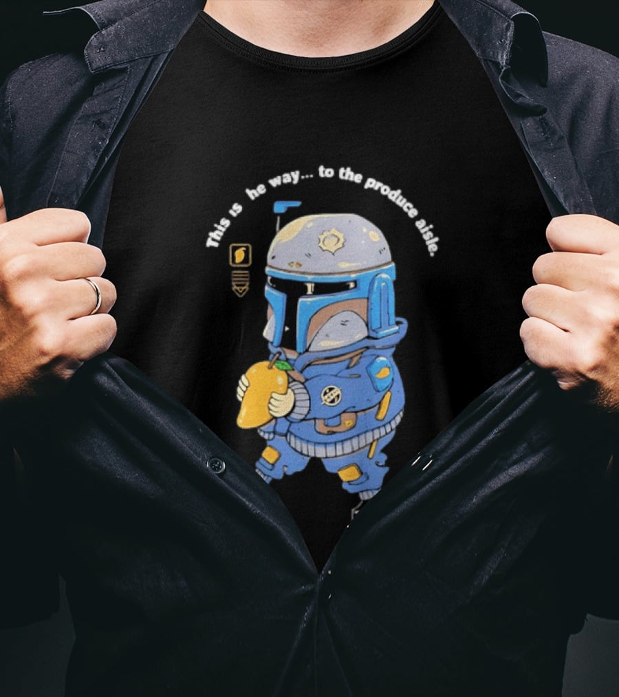 This Is The Way To The Produce Aisle Mandalorian Mango T-Shirt