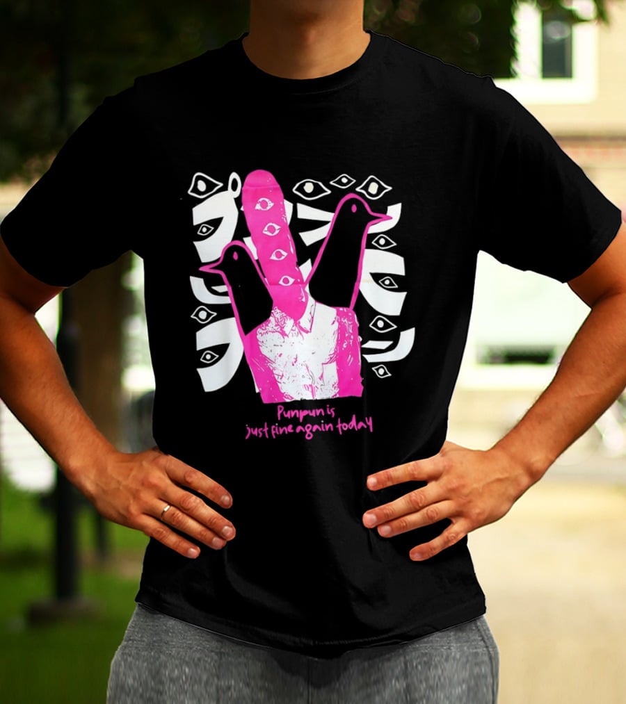 Punpun Is Just Fine Again Today Inio Asano Eye Pattern Pink Pigeons T-Shirt