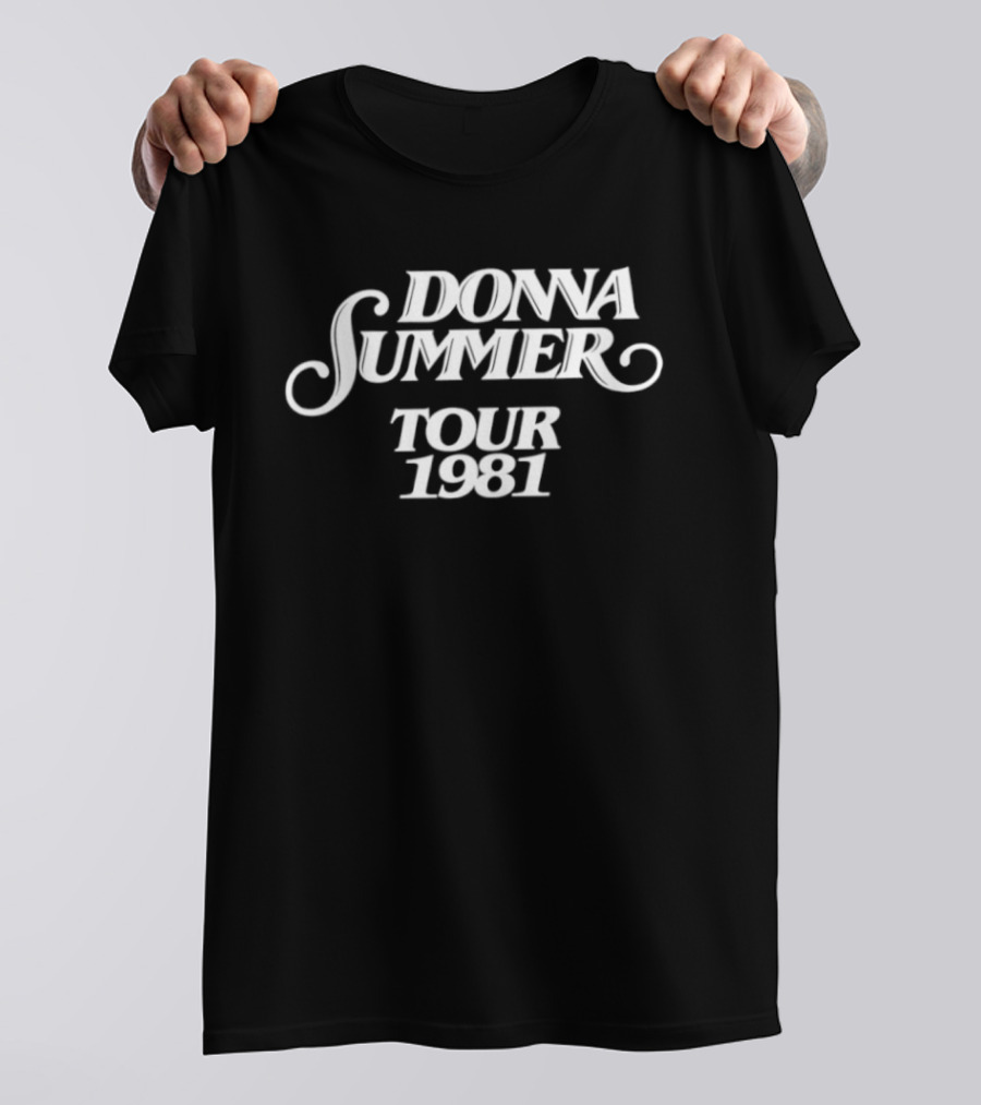 Maxx Morando Wearing Donna Summer Tour 1981 T-Shirt