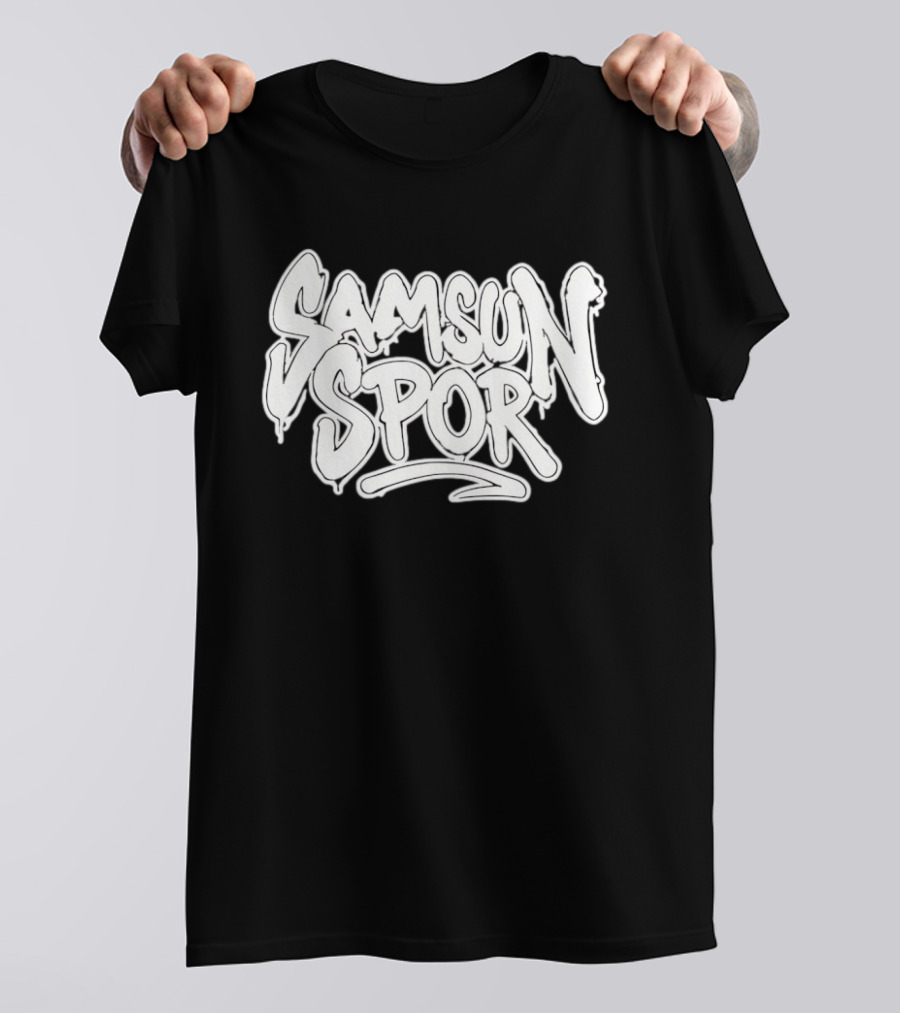 Samsunspor Graffiti Style Bold Lettering T-Shirt