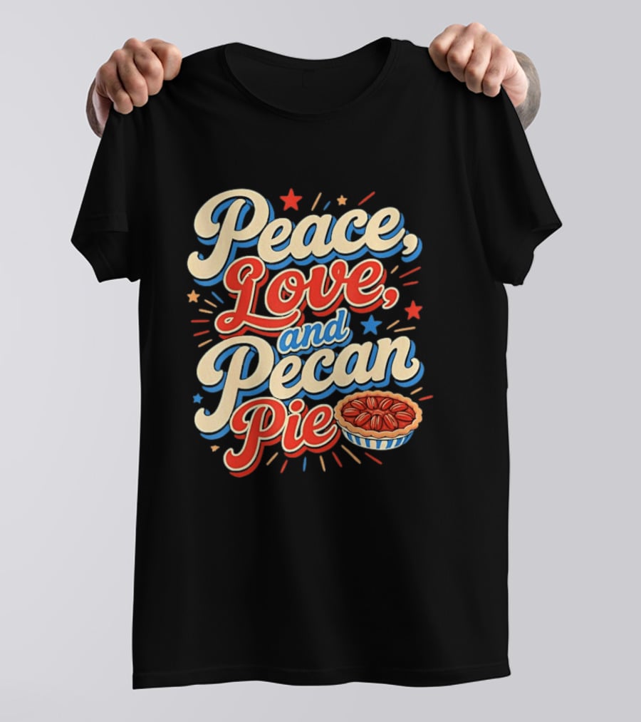 Peace Love And Pecan Pie Thanksgiving T-Shirt