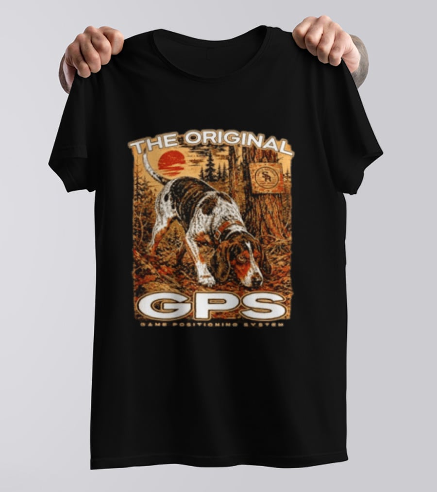 The Original GPS Game Positioning System Hound Dog Shield Republic T-Shirt