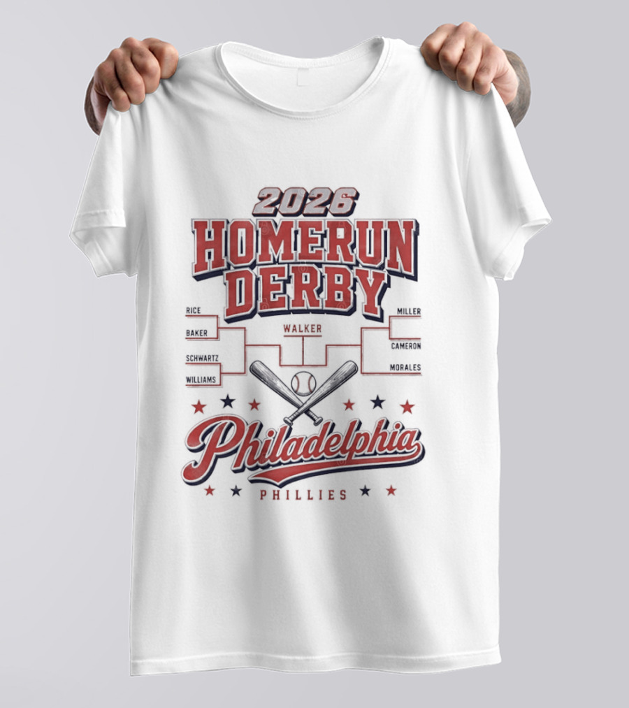 2026 Homerun Derby Philadelphia Phillies Tournament T-Shirt
