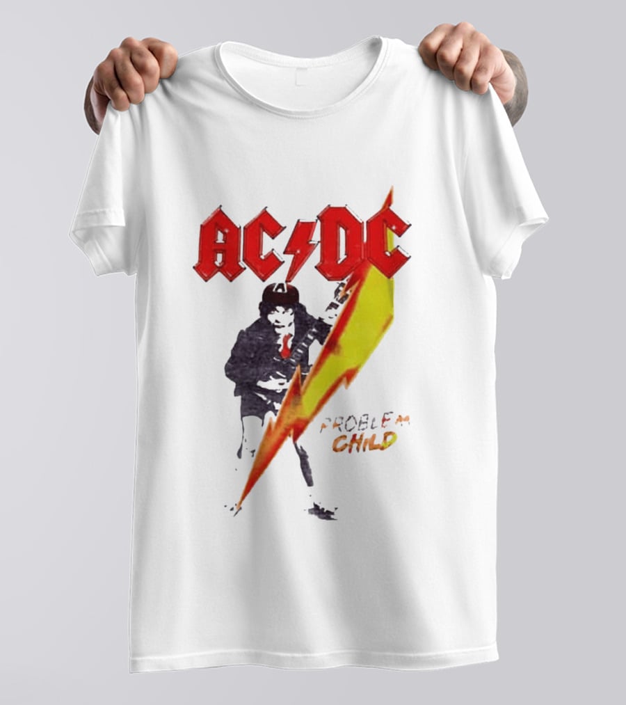 ACDC Pwr Up Problem Child Tour 2026 Lightning Bolt T-Shirt