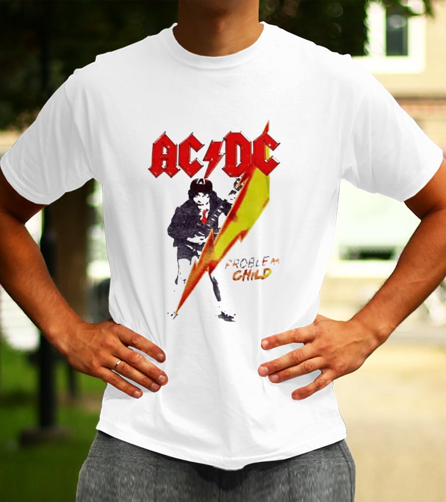 ACDC Pwr Up Problem Child Tour 2026 Lightning Bolt T-Shirt