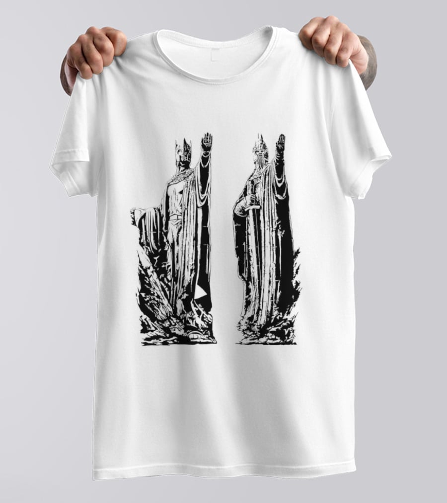 Argonath The Lord Of The Rings JRR Tolkien Iconic Monument Guardians T-Shirt