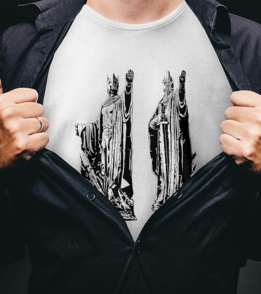 Argonath The Lord Of The Rings JRR Tolkien Iconic Monument Guardians T-Shirt