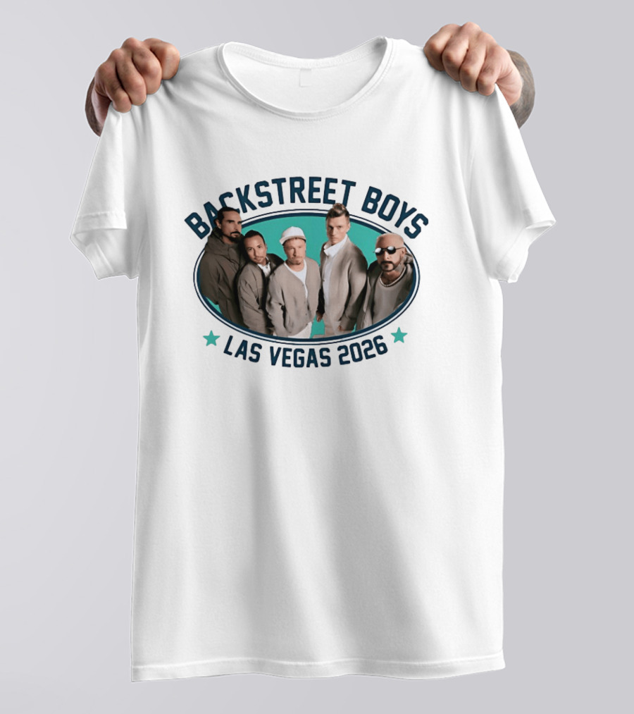 Backstreet Boys Las Vegas 2026 Reunion Event With Boy Band Legends T-Shirt