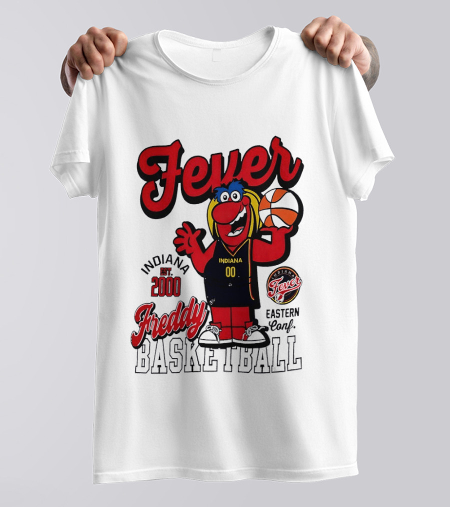 Freddy Indiana Fever Basketball Est 2000 Eastern Conf T-Shirt