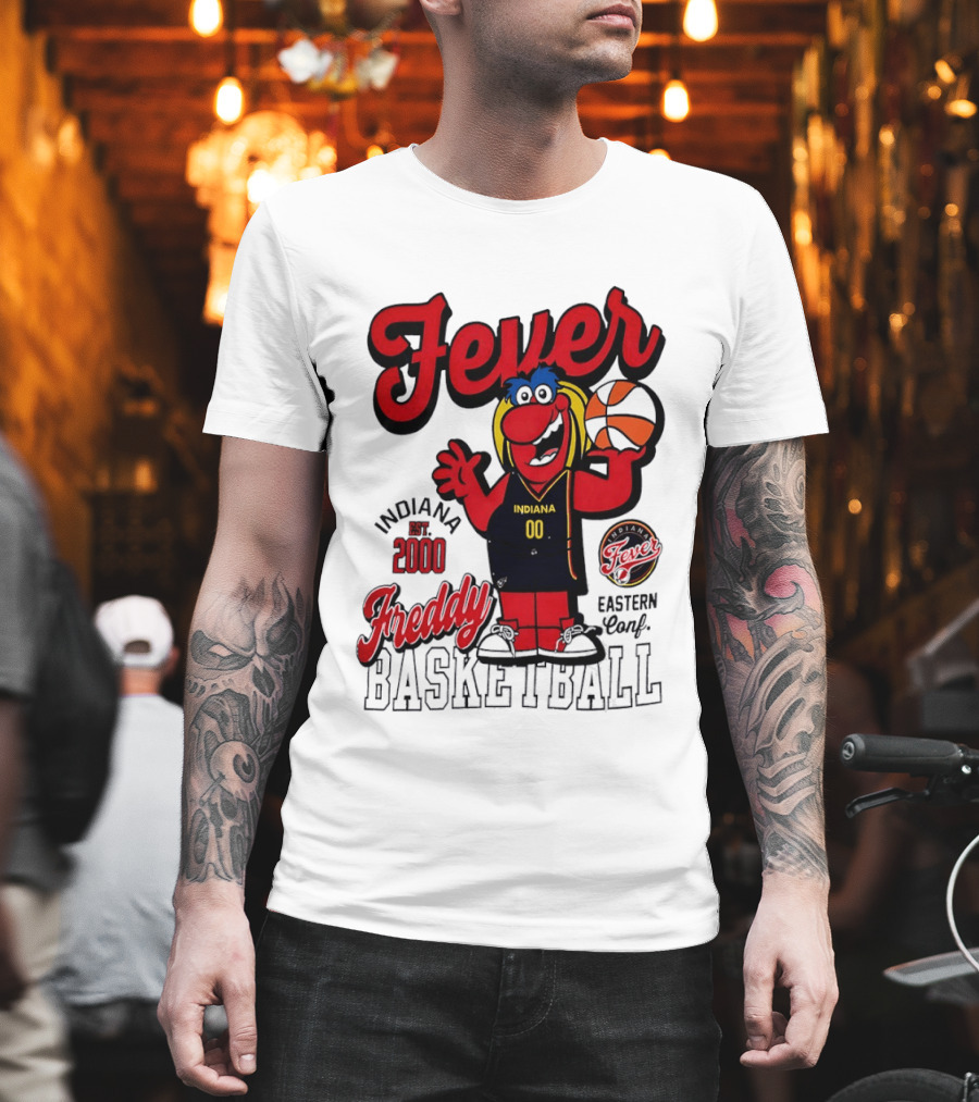 Freddy Indiana Fever Basketball Est 2000 Eastern Conf T-Shirt
