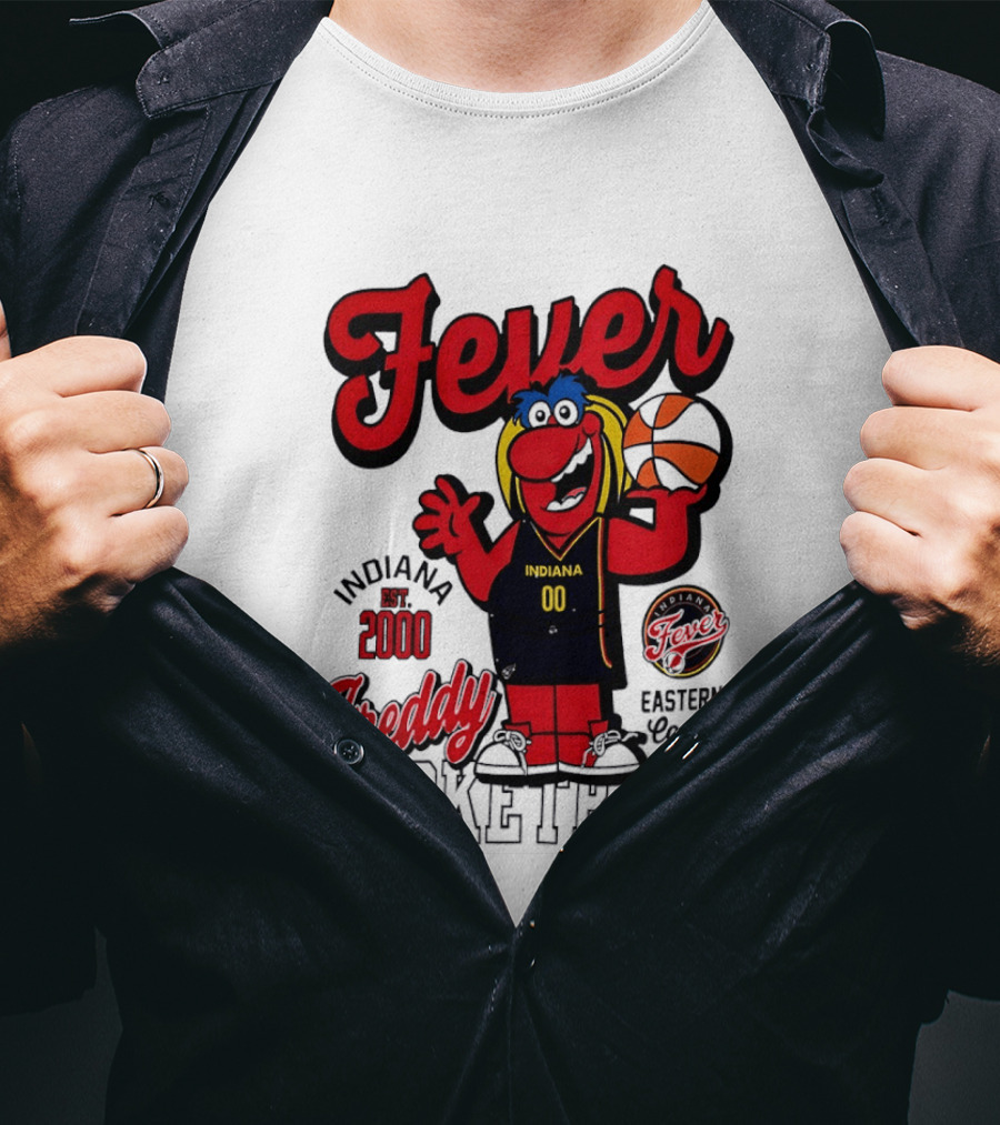 Freddy Indiana Fever Basketball Est 2000 Eastern Conf T-Shirt