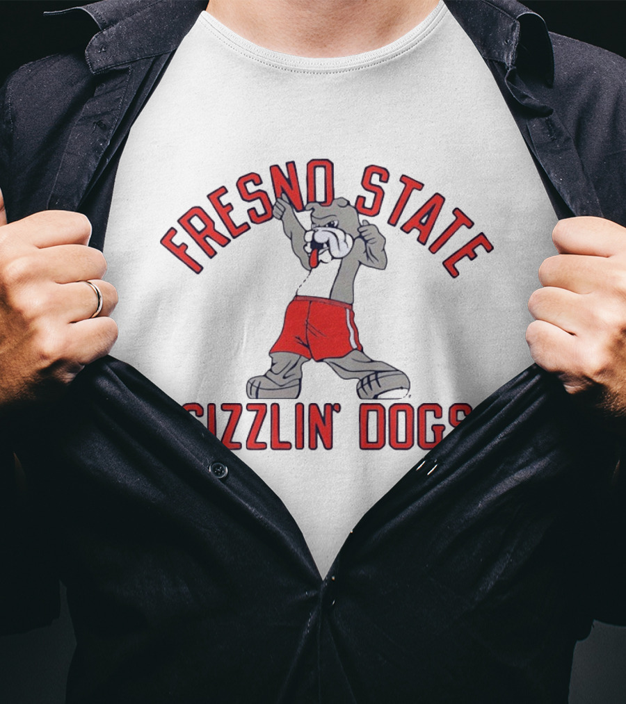 Fresno State Sizzlin' Dogs Bulldog Basketball Sports Team T-Shirt