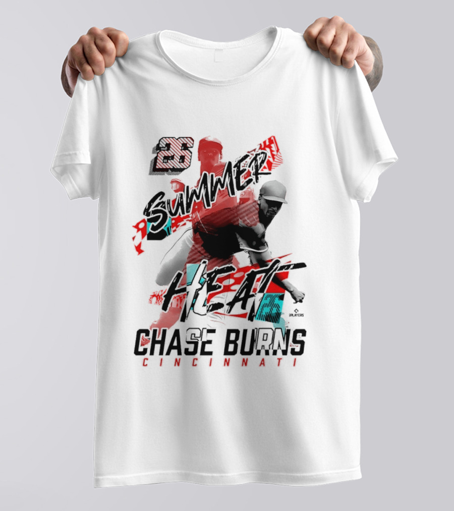 26 Summer Heat Chase Burns Cincinnati Reds T-Shirt
