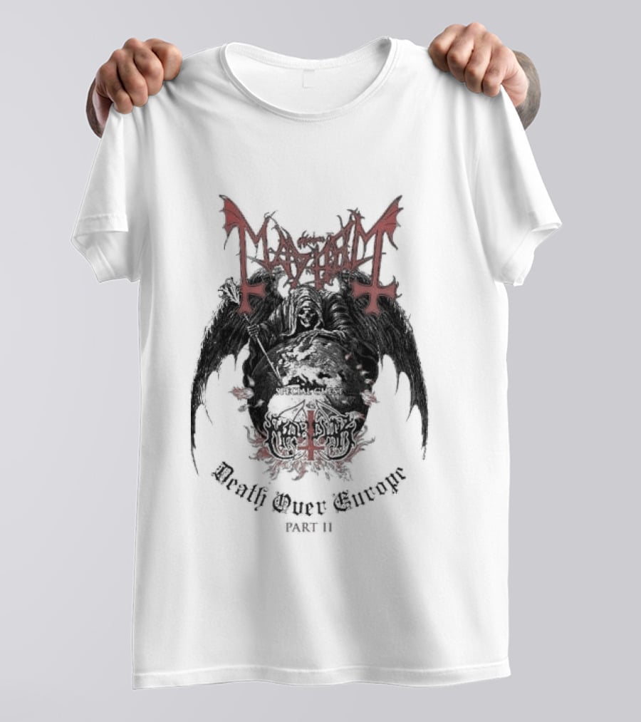Original Mayhem Death Over Europe Part 2 2026 Tour October Official Merchandise T-Shirt