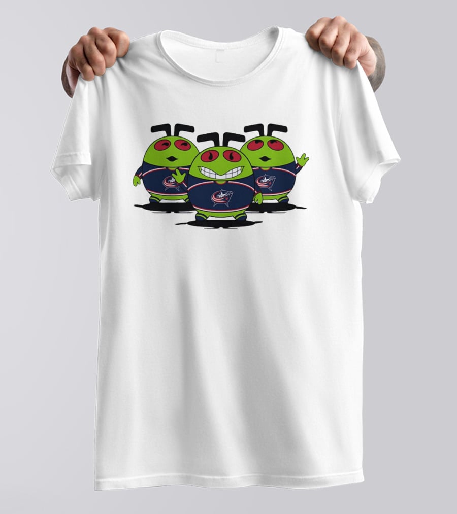 Columbus Blue Jackets Alien Trio NHL Hockey T-Shirt