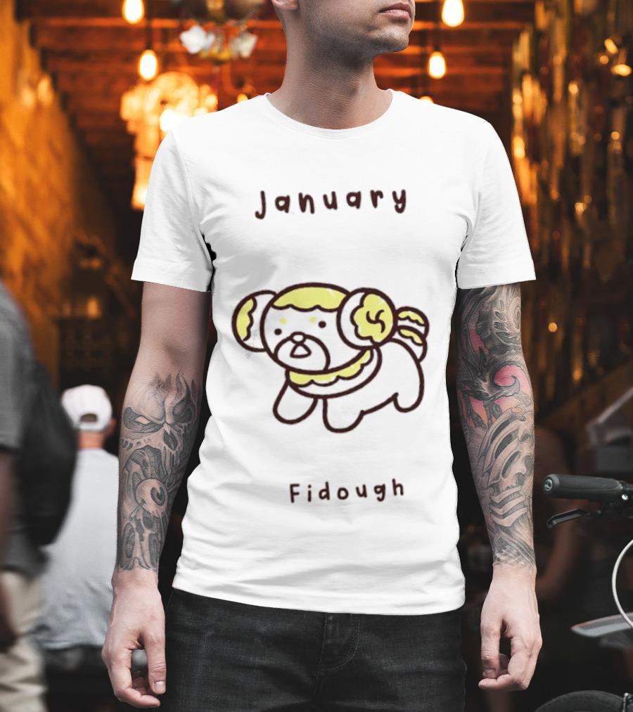 January Fidough Pokémon Calendar Cute T-Shirt