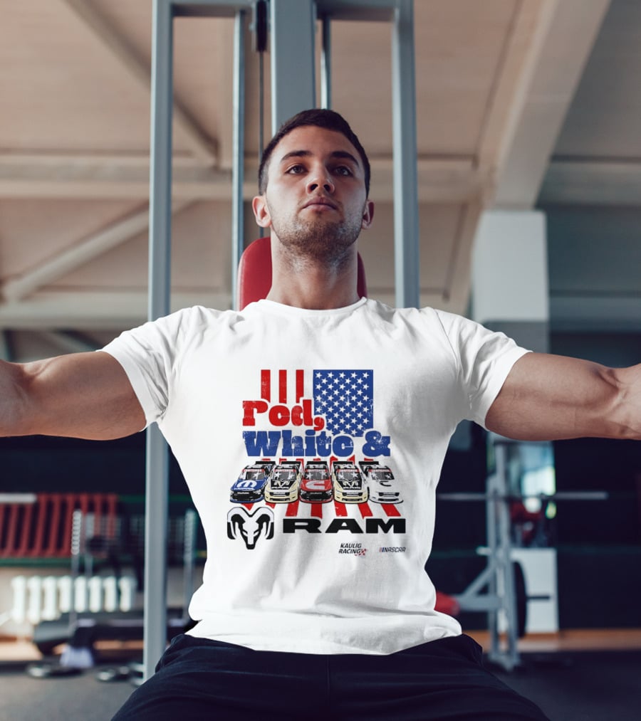 Red White RAM NASCAR Kaulig Racing Mopar Craftsman T-Shirt