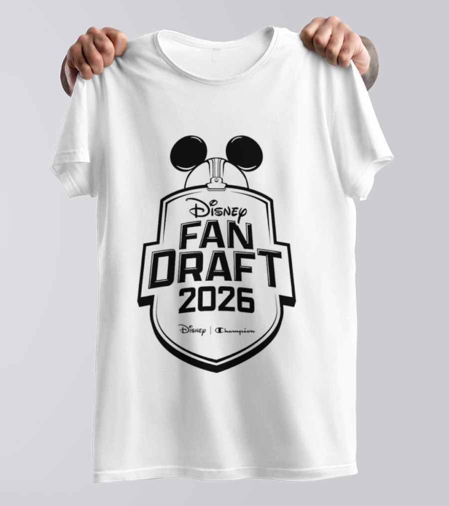 Disney Fan Draft 2026 Mickey Ears Disney X Champion T-Shirt