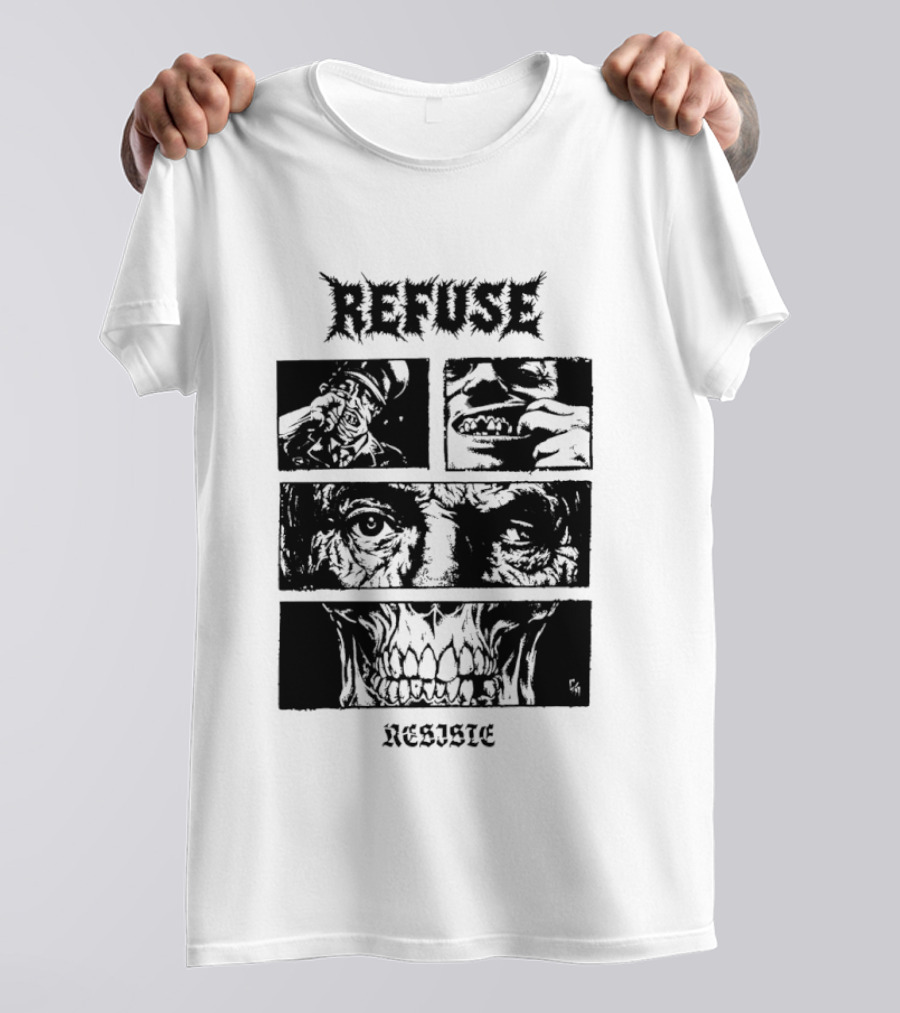 Refuse Resiste Hardcore Punk Political T-Shirt