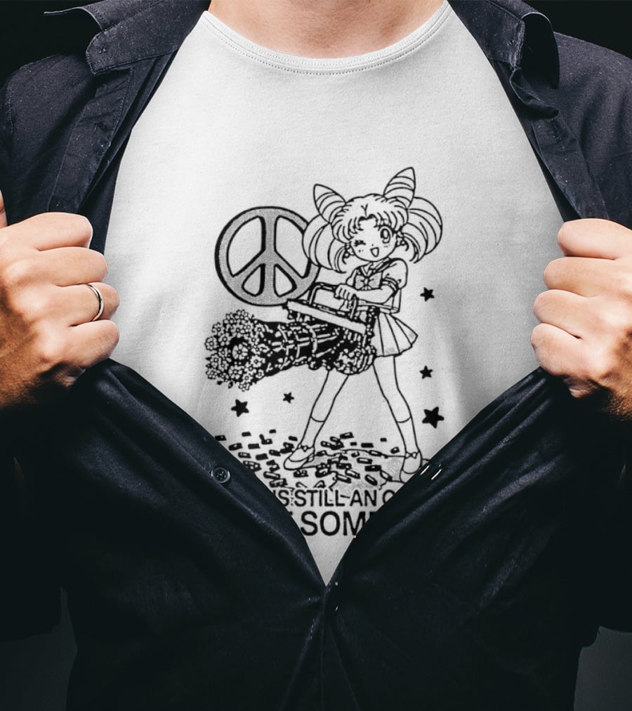 Sailor Moon Peace Sign Option Try It Sometime Anime Manga T-Shirt