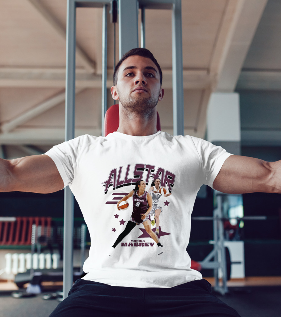 Marina Mabrey All Star Basketball WNBA Number 3 T-Shirt